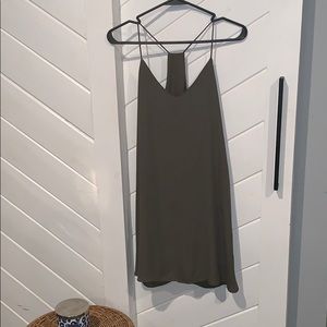 *5 for $20* Olive green slip dress sz small. NWT.